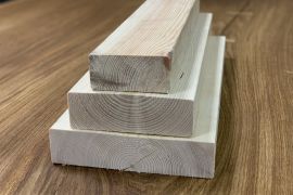 Planed beams. Price: 400 - 700 € / m3